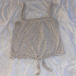 Caution to the Wind stripped crop top